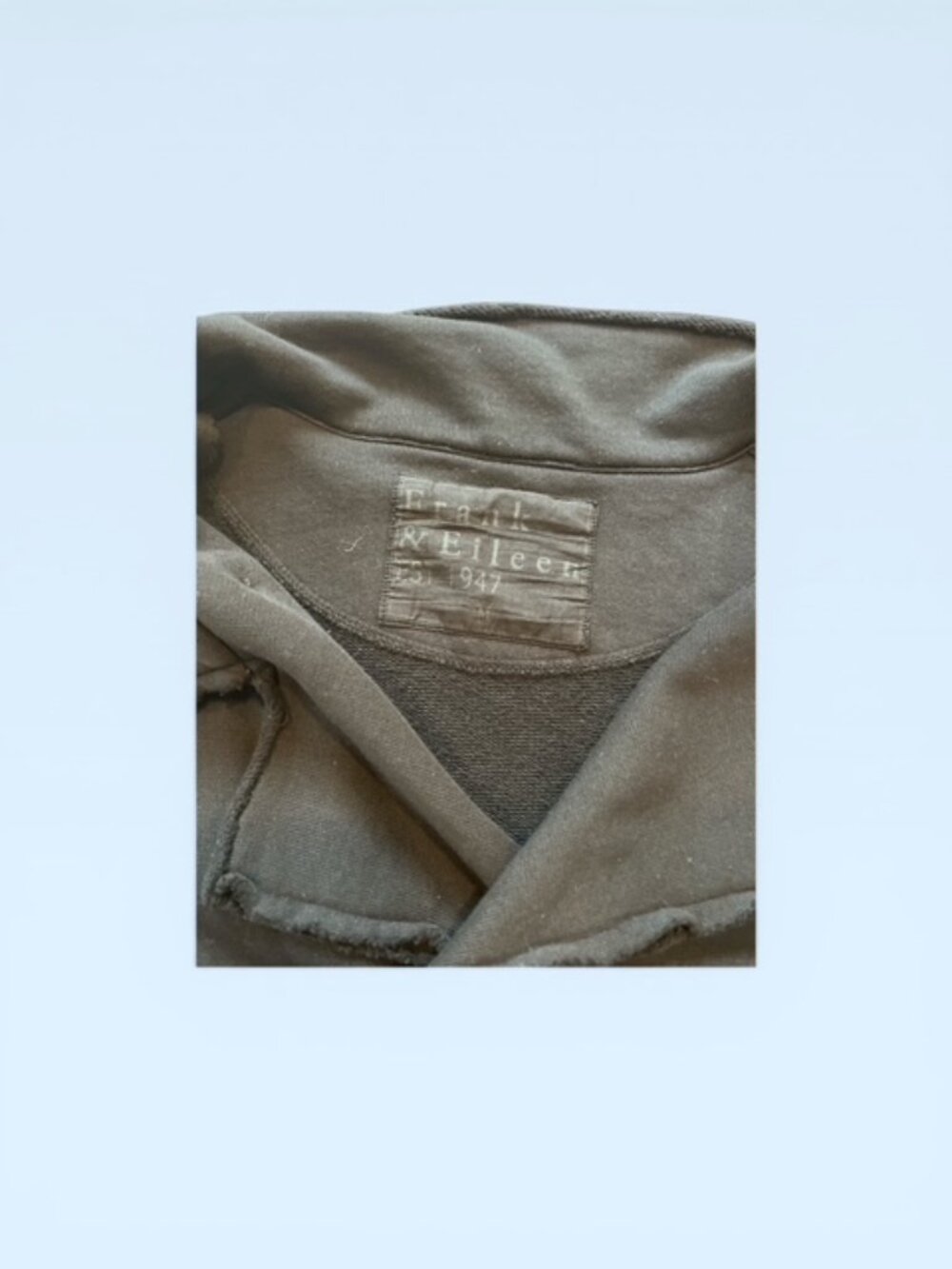 Frank and Eileen Mini Belfast Cropped Sweatshirt Peacoat - Black - Size M - Picture 3 of 4